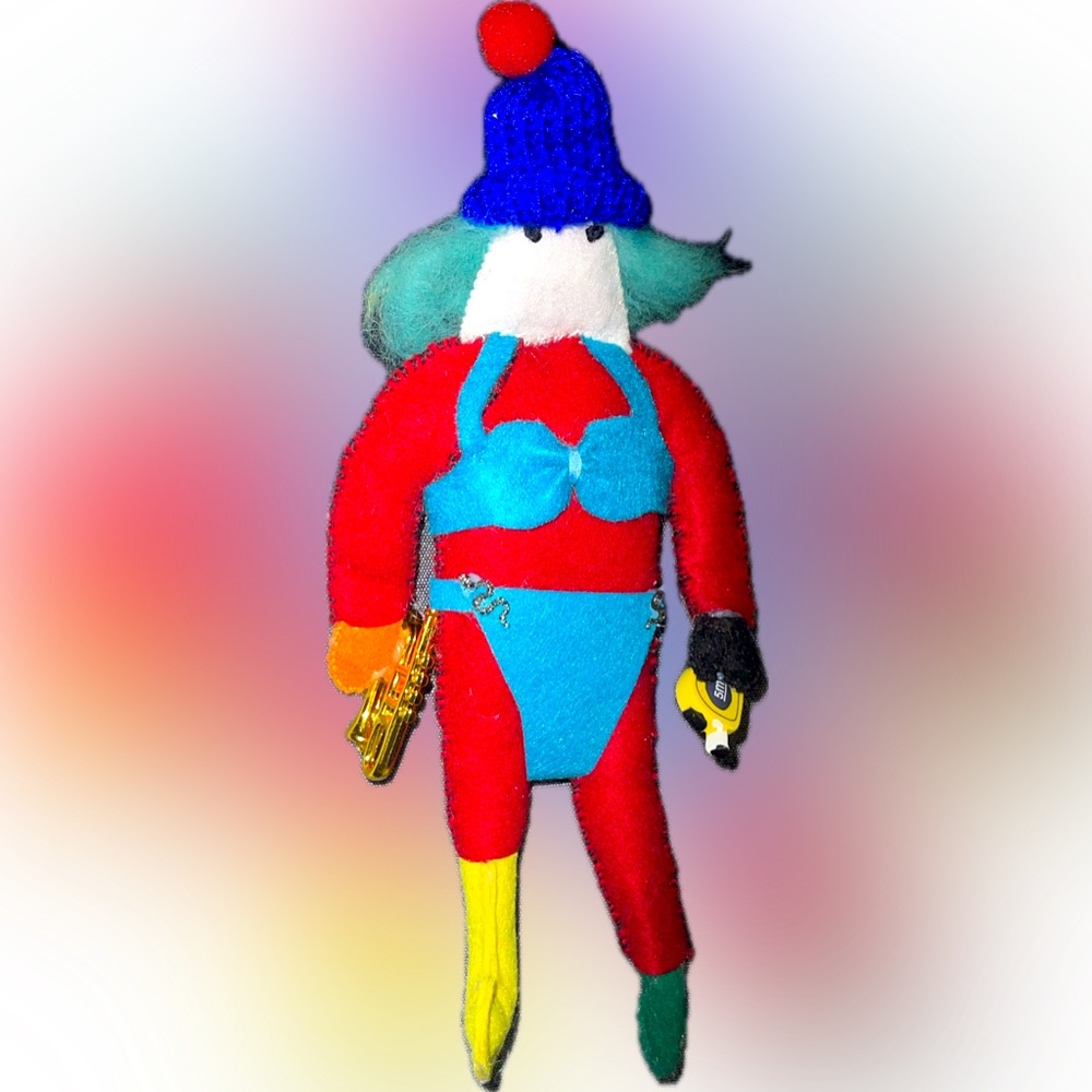 Mummer Ornament Hand Sewn